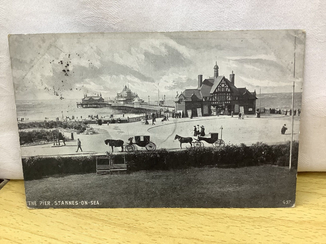 The Pier, St. Annes-on-Sea, Lancashire Posted 1906 The Advance Series A.P.& S. Co antique postcard Our Ref No. R547 £2.25