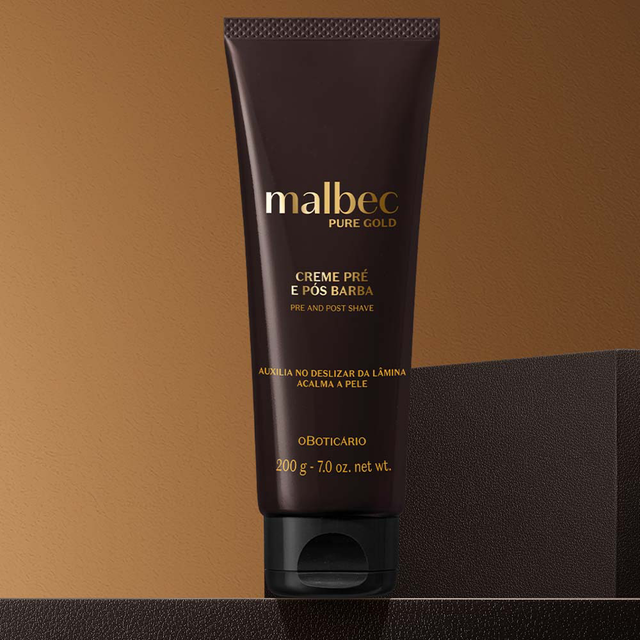 Malbec Pure Gold Pre &amp; Post Beard Lotion 200g 