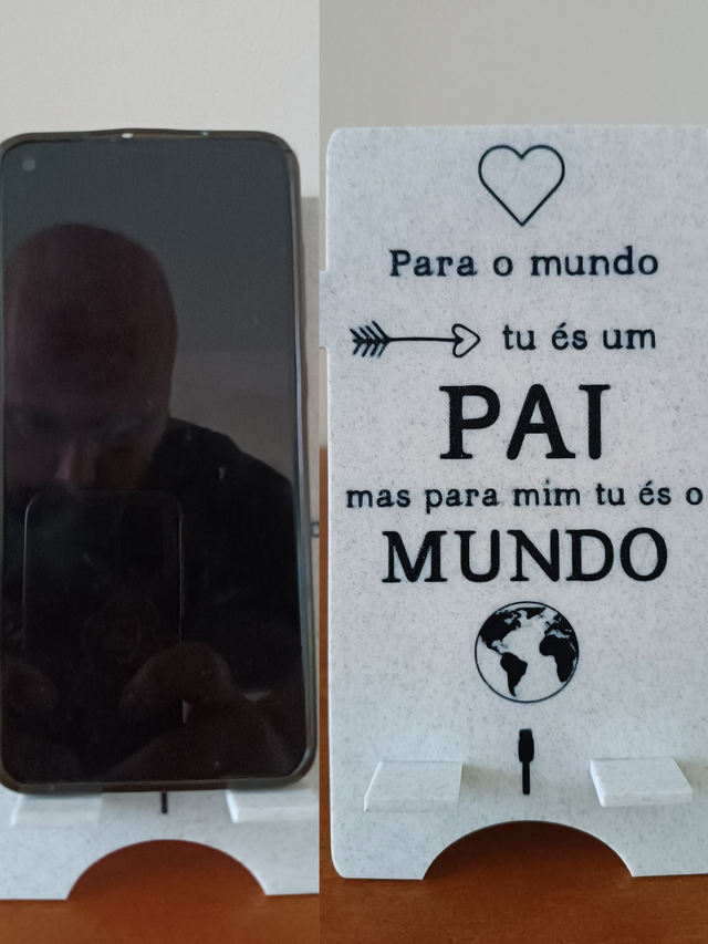 Suporte de Telemóvel Dedicado ao Pai