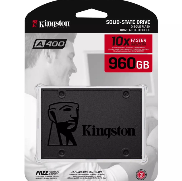Kingston A400 SSD Sata De Estado Sólido De 2,5 Polegadas