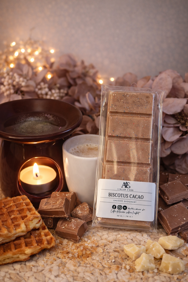 Tablette Fondant parfumé - Biscotus Cacao - Cookie Chocolat 