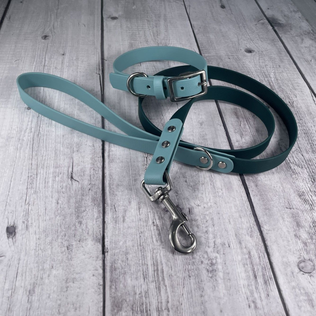 Dusty Turquoise Waterproof BioThane® Collar