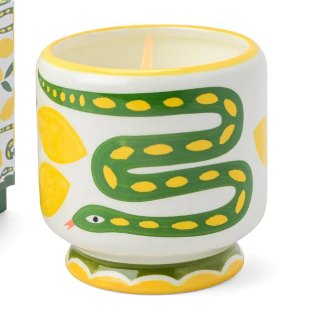 Vela ceramica dopo WILD LEMONGRASS