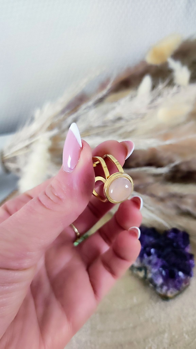 Bague Azélys Quartz rose