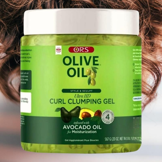 ORS Olive Oil Ultra HD Curl Clumping Gel – 567g | Smoothing Gel & Shine