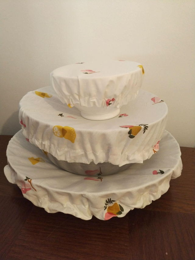 Lot de 3 Couvres-plats coton enduit 