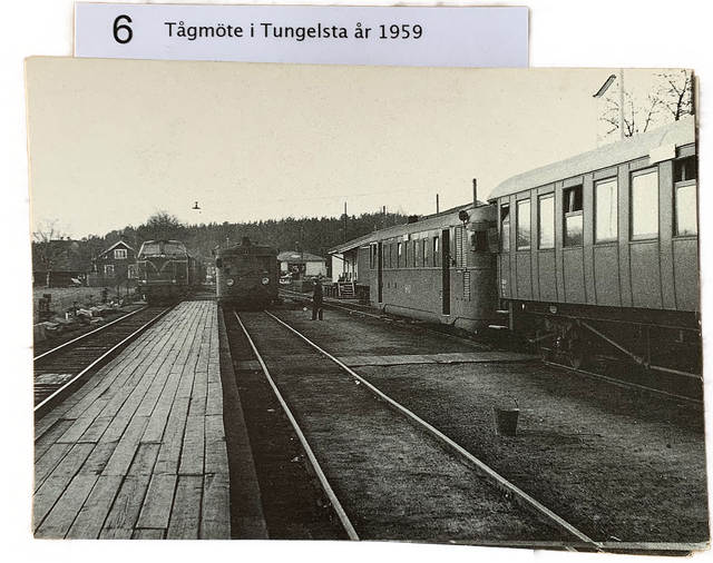 6. Tågmöte i Tungelsta år 1959