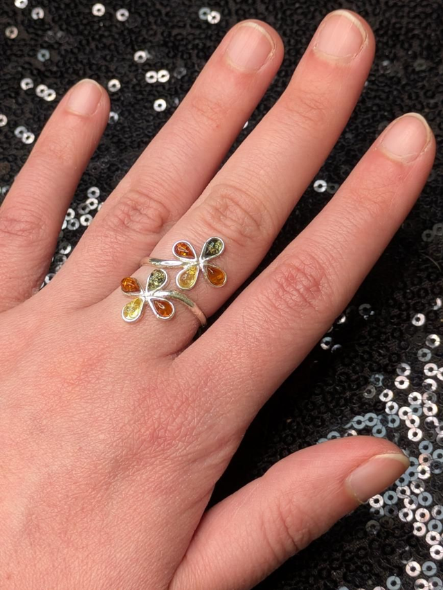 Bague ambre 