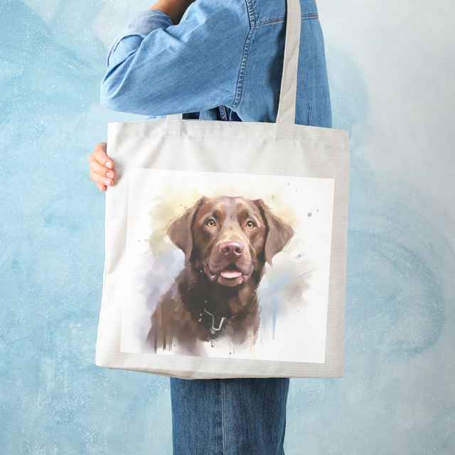 Chocolate Labrador Tote Bag 