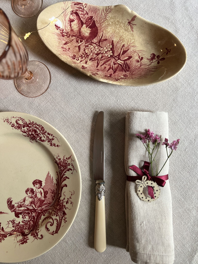 OISEAUX by JV - Ravier modèle Oiseaux par la manufacture française Jules Vieillard - Terre de Fer