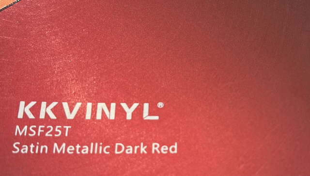 Satin Metalic Dark Red MSF25T