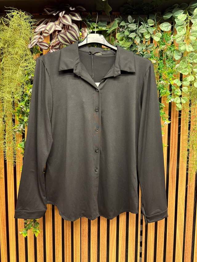 Blouse tricot zwart