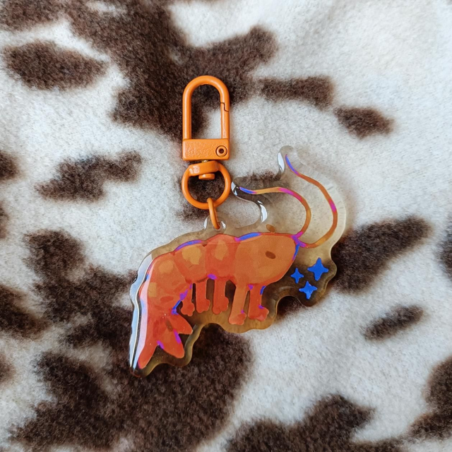 shrimple - acrylic keychain