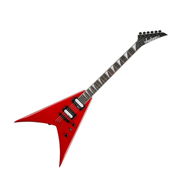 Guitarra eléctrica Jackson JS32T King V. Color rojo Ferrari.

