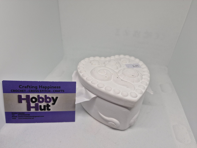 Paint-Your-Own Heart Trinket Box