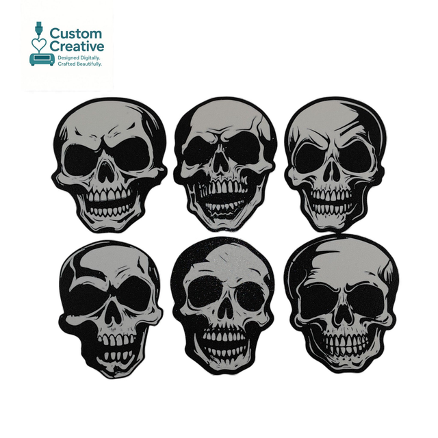 3D Printed Skull Coaster – Horror / Gothic Drinks Mat