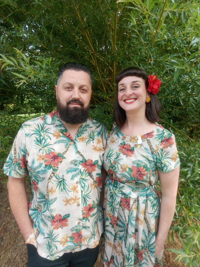 Chemisette tropicale/tiki