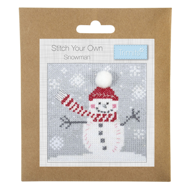 Counted Cross Stitch Kit: Mini: Christmas: Snowman