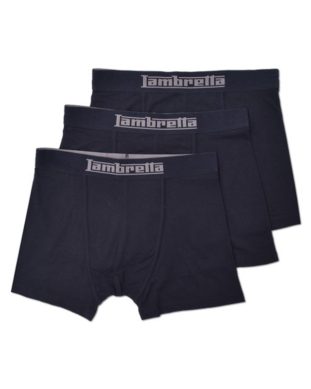 Lambretta 3PK Essential Boxer Shorts - Black
