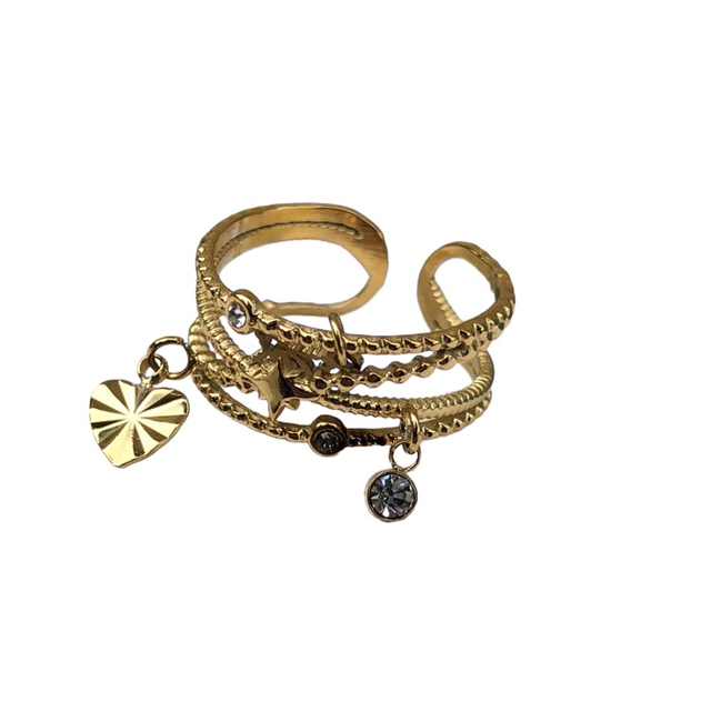  stella * bague pampilles 