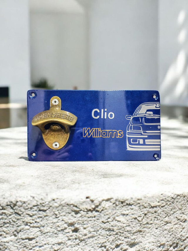 Décapsuleur mural Renault clio williams 