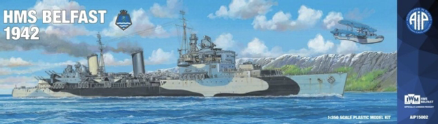 AiP AIP15002 1:350 Scale HMS Belfast 1942 Royal Navy Cruiser - Kit