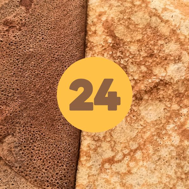 24 Crêpes "Froment et/ou Sarrasin"