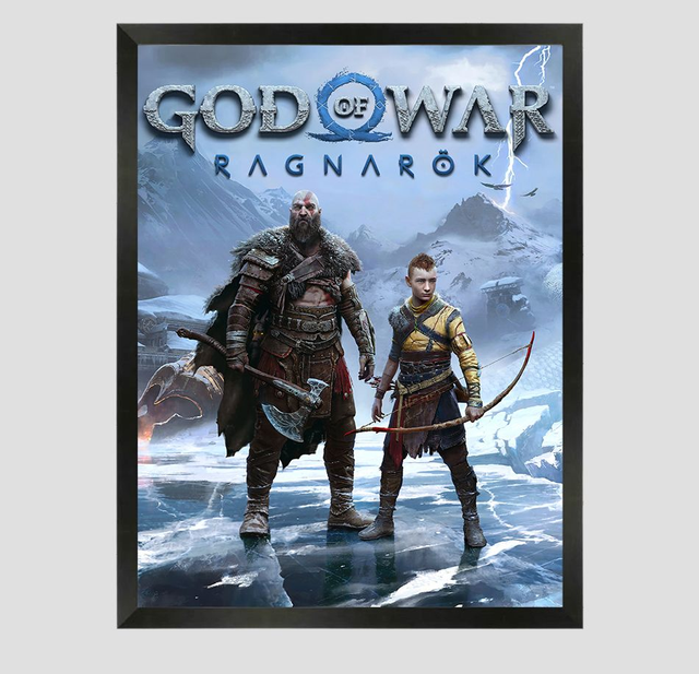 God of War Ragnarok A3 Framed Print