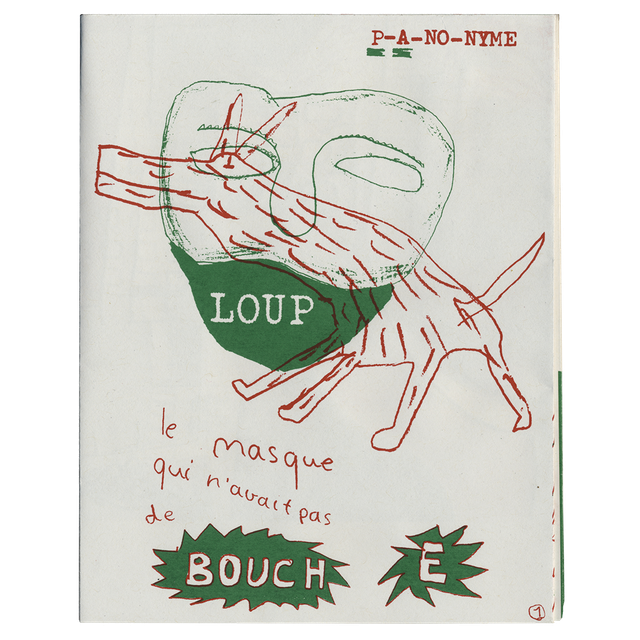 LOUP le masque qui n'avait pas de bouche • P-A-NO-NYME
