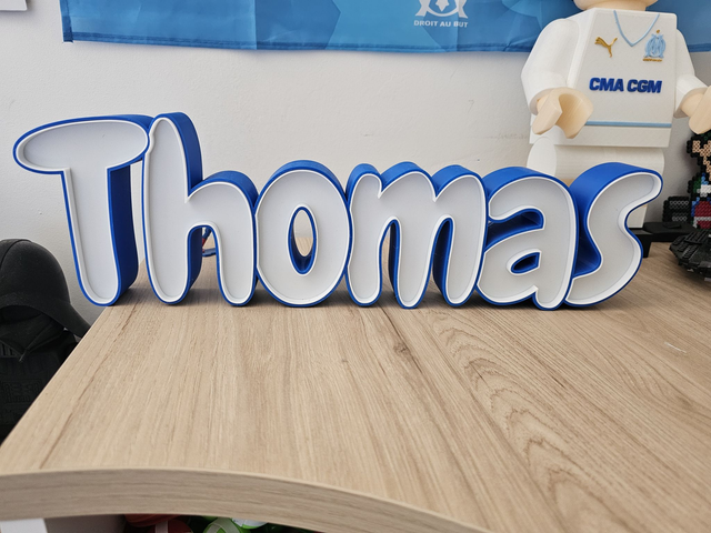 Prénom personnalisé en 3D