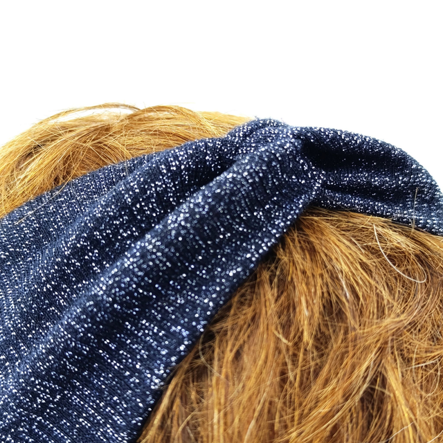 Bandeau à paillettes - bleu