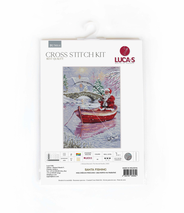 Cross Stitch Kit Luca-S - Santa Fishing, BU5014