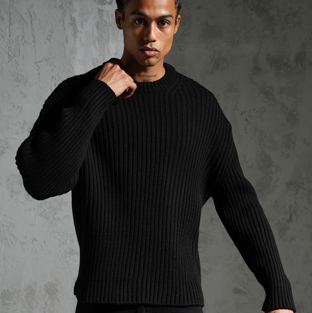 Pull Rib Essential Noir