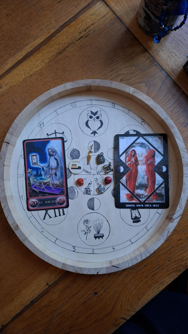 Charm's reading pour la semaine avec mon oracle de la Santa Muerte 