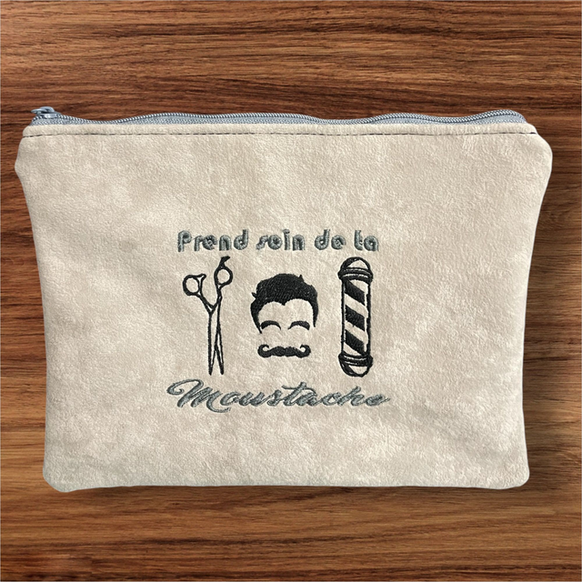 fichier broderie soin moustache - Cadre 10x10 / 12 Formats