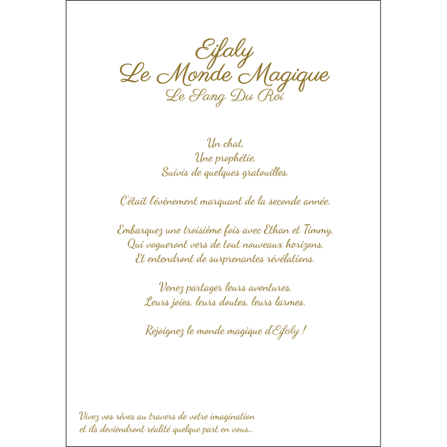 Eifaly Le Monde Magique : Le Sang Du Roi (Tome 3)