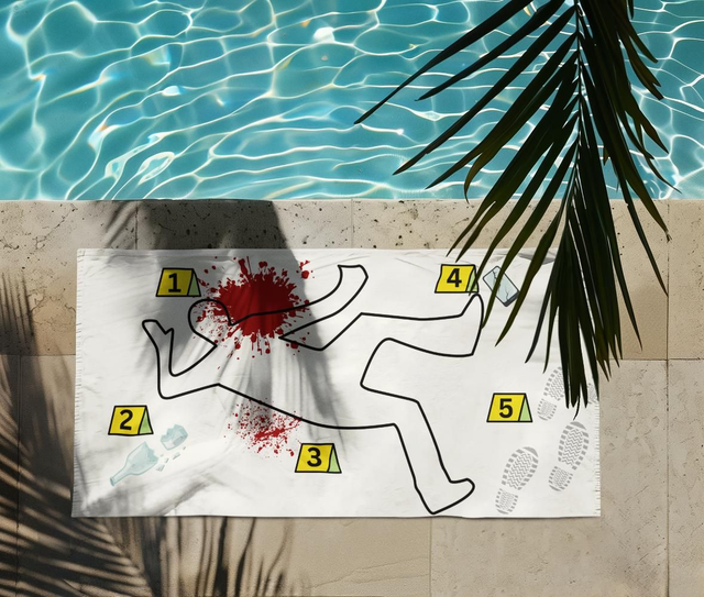 Strandtuch: "Tatort"