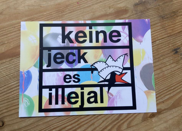 Postkarte - keine Jeck