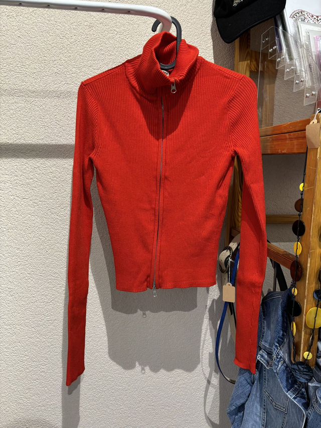 Pull zippé Zebra rouge (356)