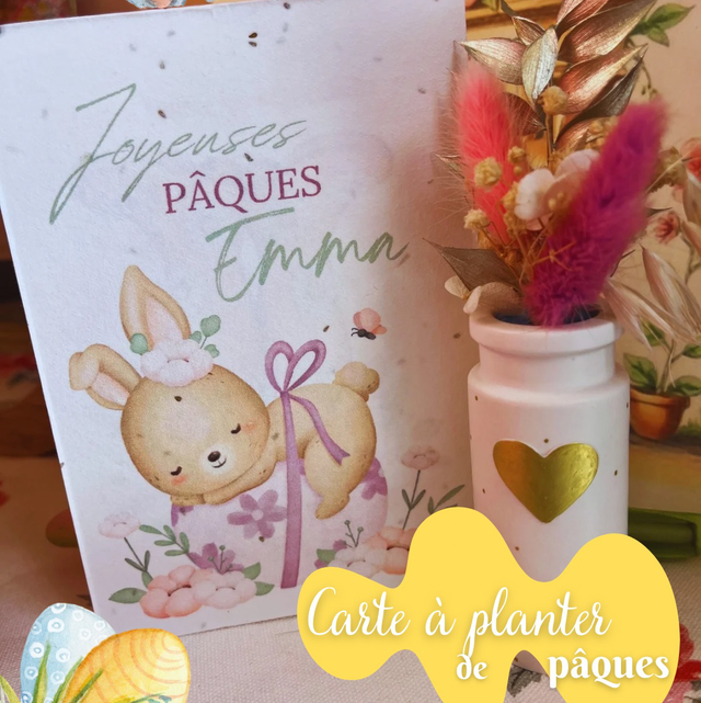 Carte à planter personnalisée 