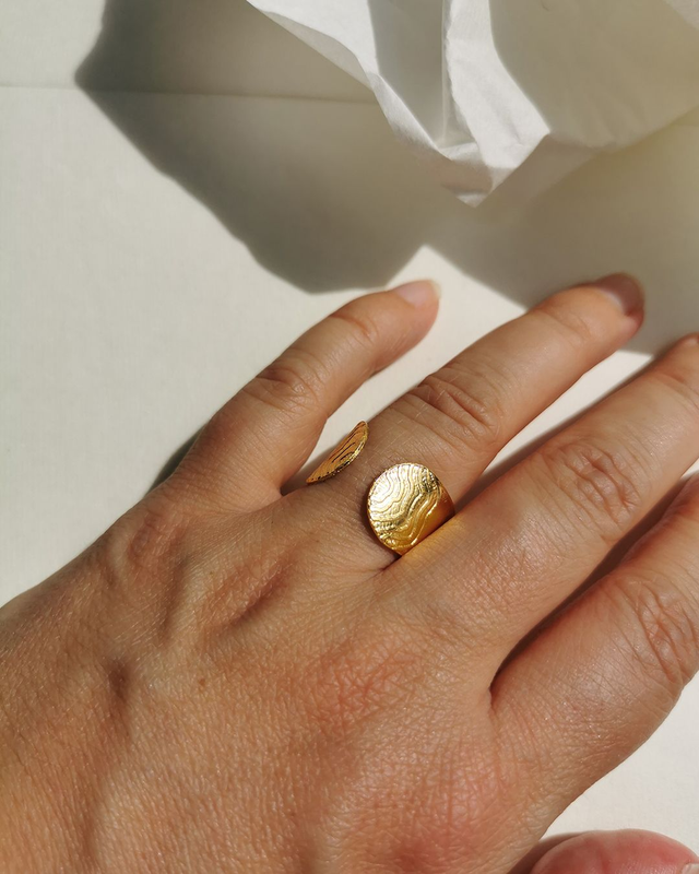 bague «topos» (bouts ronds)