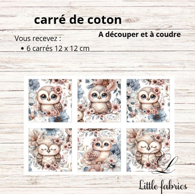 Panneau lingettes chouette