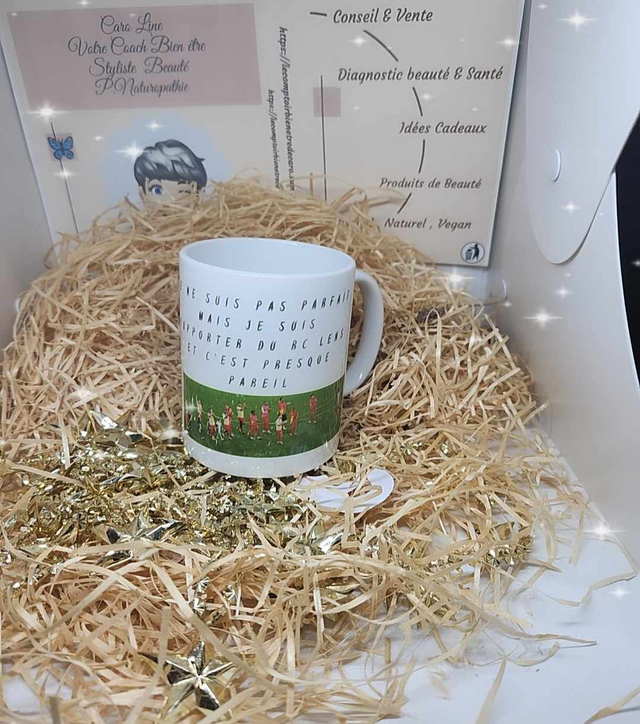 Mug personnalisée &quot; Supporter RC Lens &quot; 