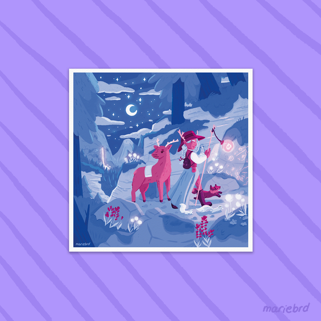 Night Spirit | Square Print