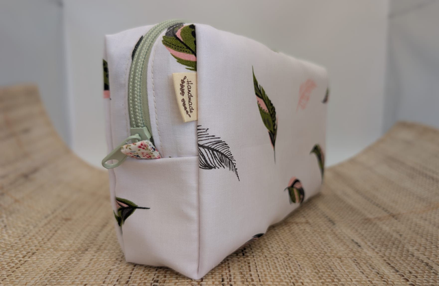 Trousse base rectangulaire - Collection "Plume" -  Mini détails liberty