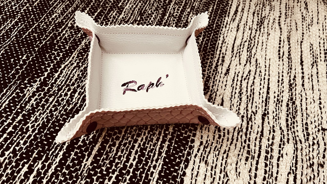 Vide-poche personnalisé "prénom", simili-cuir