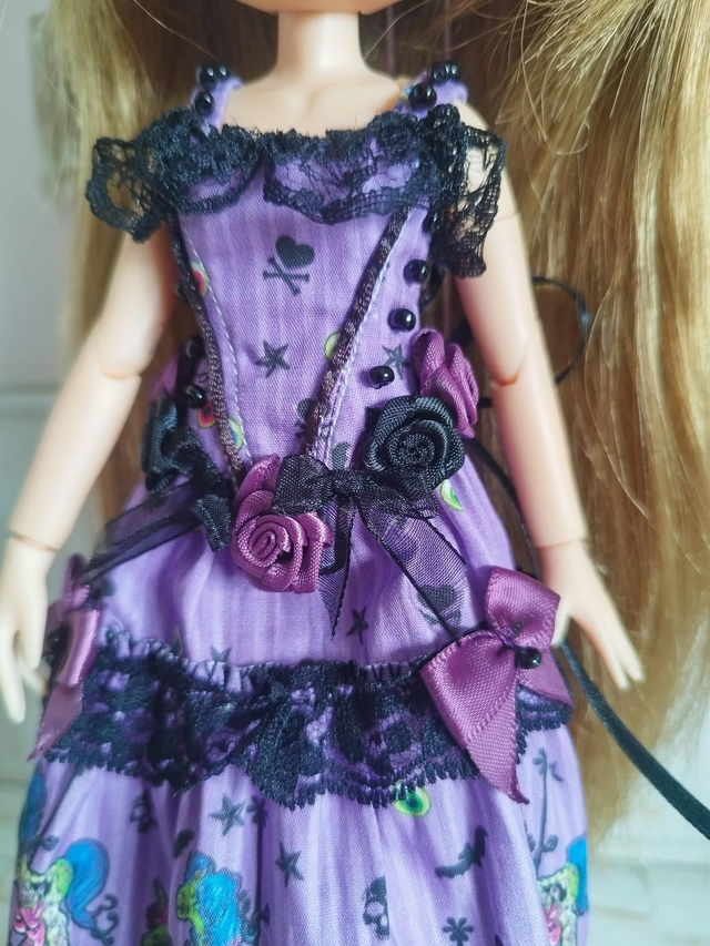 Zombie Unicorn corset dress for Pullip and Blythe