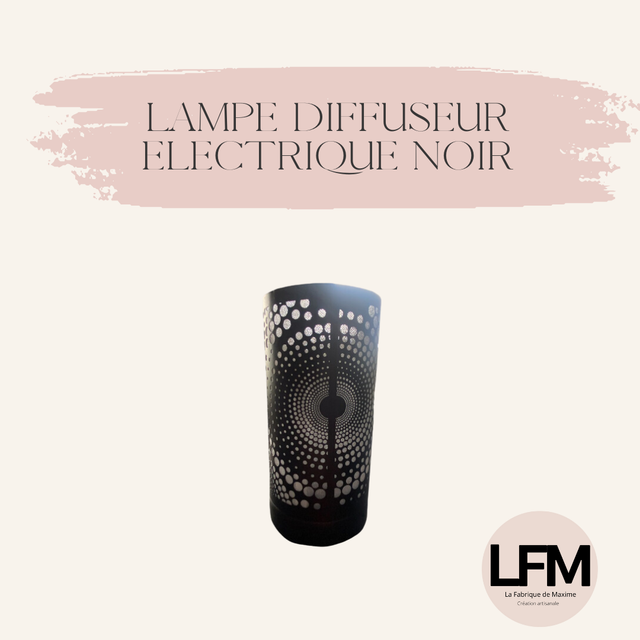 Calorya - Diffuseur par Chaleur Douce en métal noir Commande par Touché