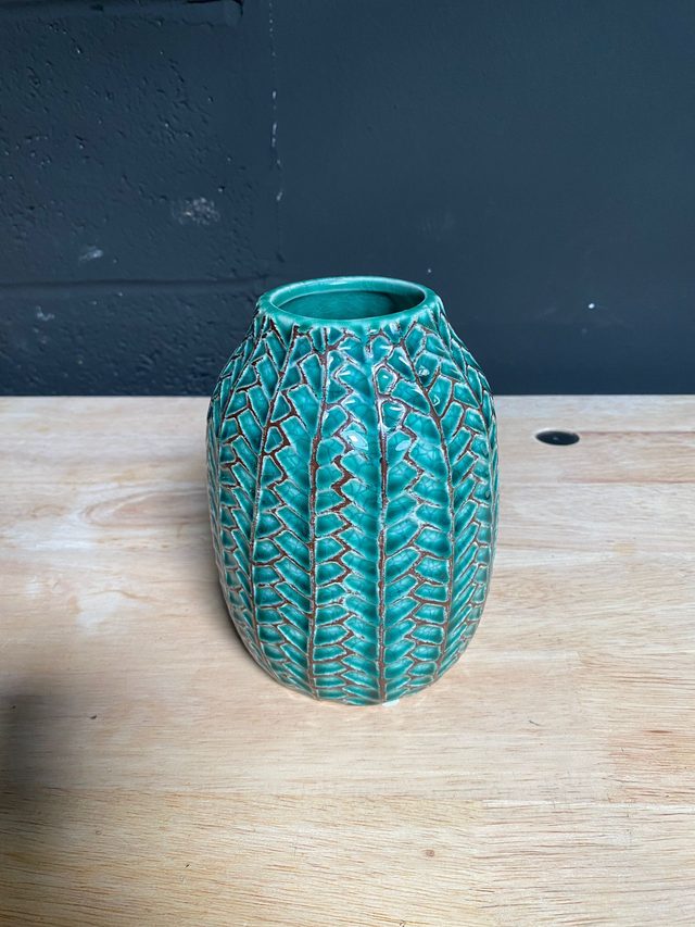 Décoration Vase Motif (Vert)