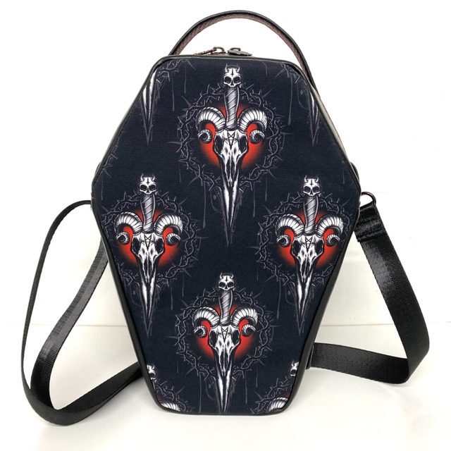 Coffin Shaped Crossbody Handbag